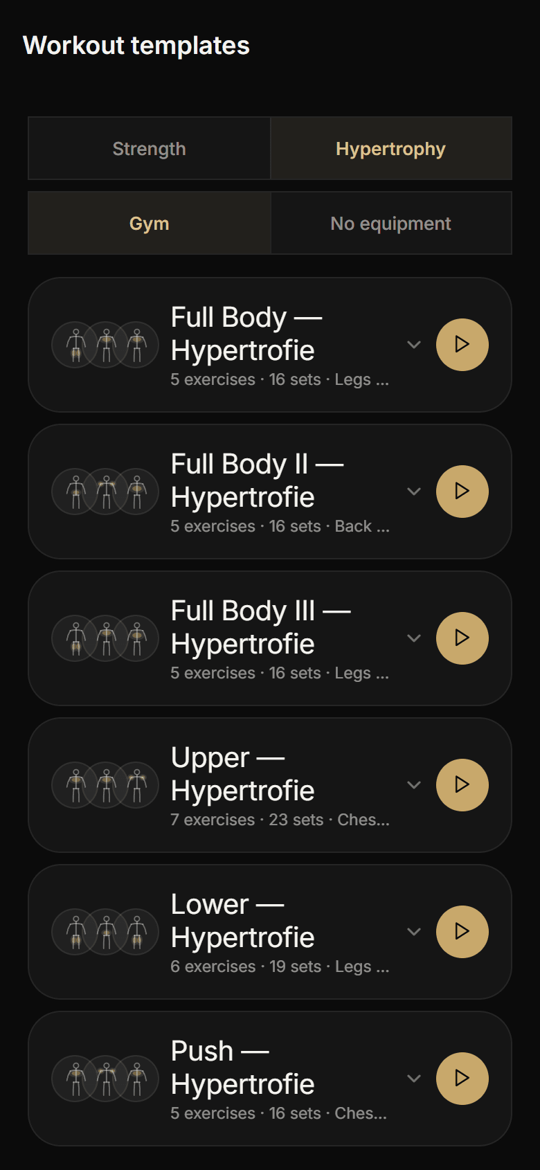 The Athverge workout templates: over sixty ready-made workouts to start right away